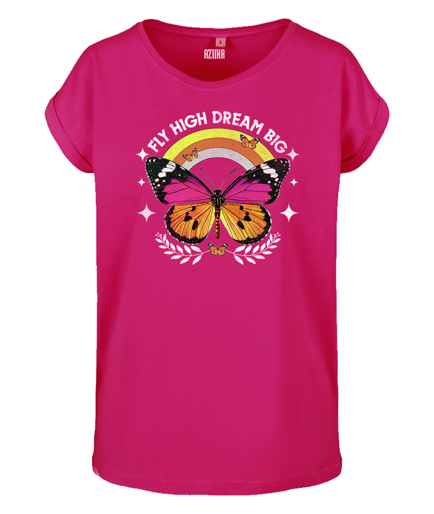 Dames T-shirt Fly High Dream Big